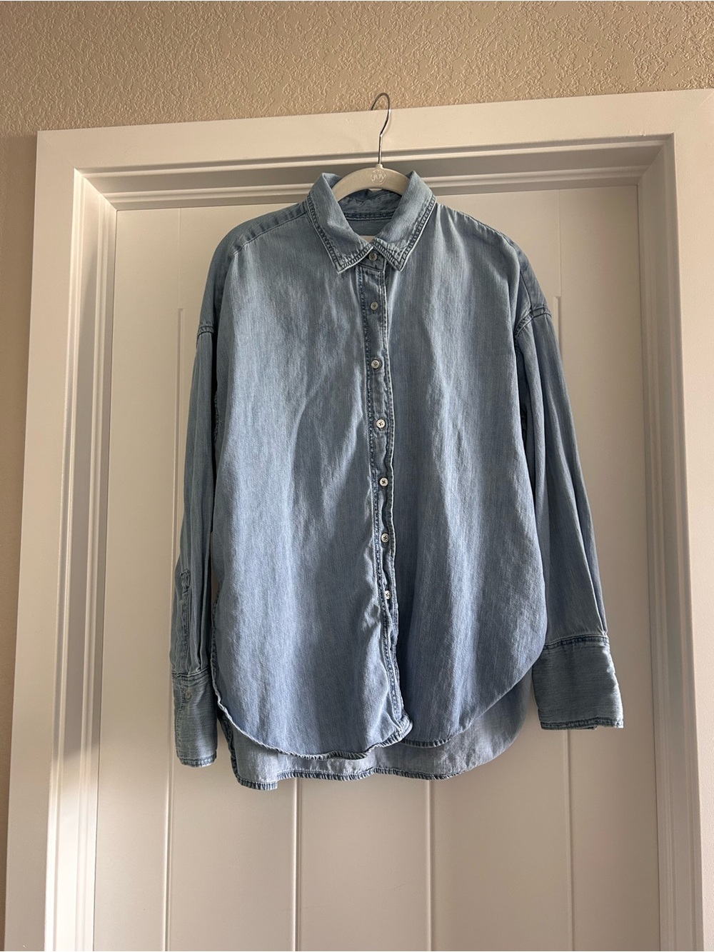 Mango Chambray Button Up - Picture 3 of 5